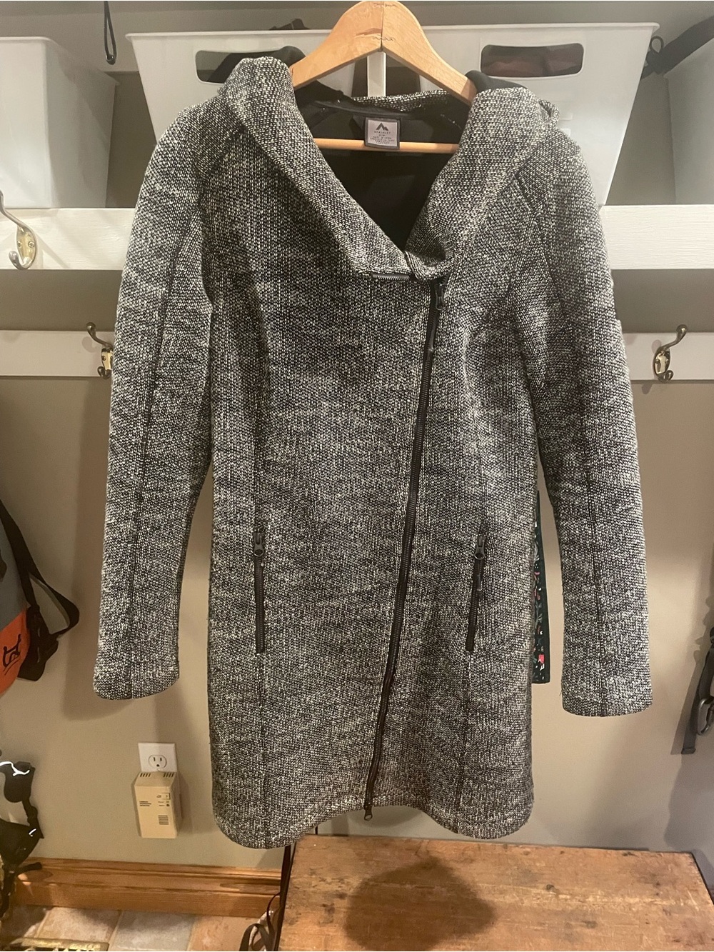 McKinley Hooded Knit Coat - black